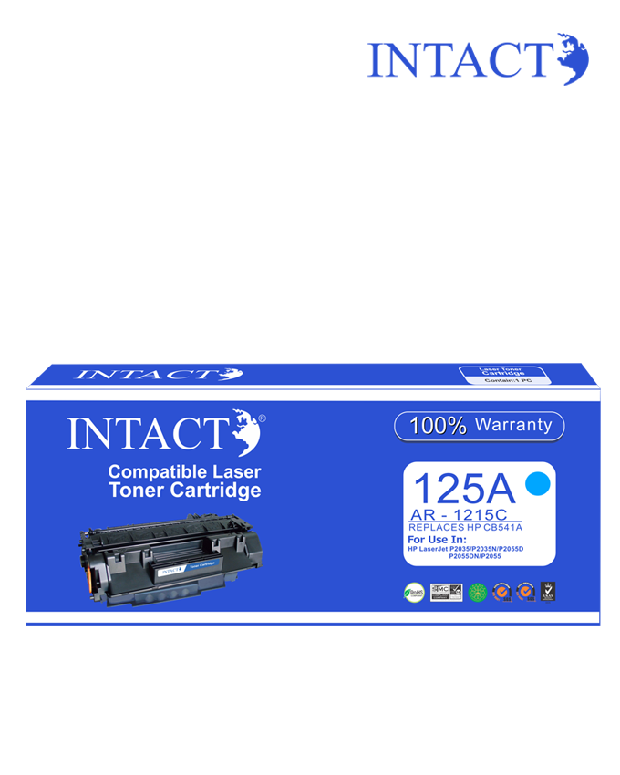Intact Compatible with HP 125A (AR-CB541A) Cyan